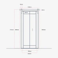Bi-Fold Barn Style Sliding Door - Image 2