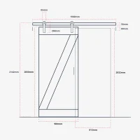 Louisiana Barn Style Sliding Door - Image 2