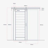 Cascade Barn Style Sliding Door - Image 2