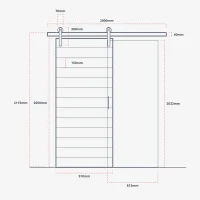 Horizon Barn Style Sliding Door - Image 3
